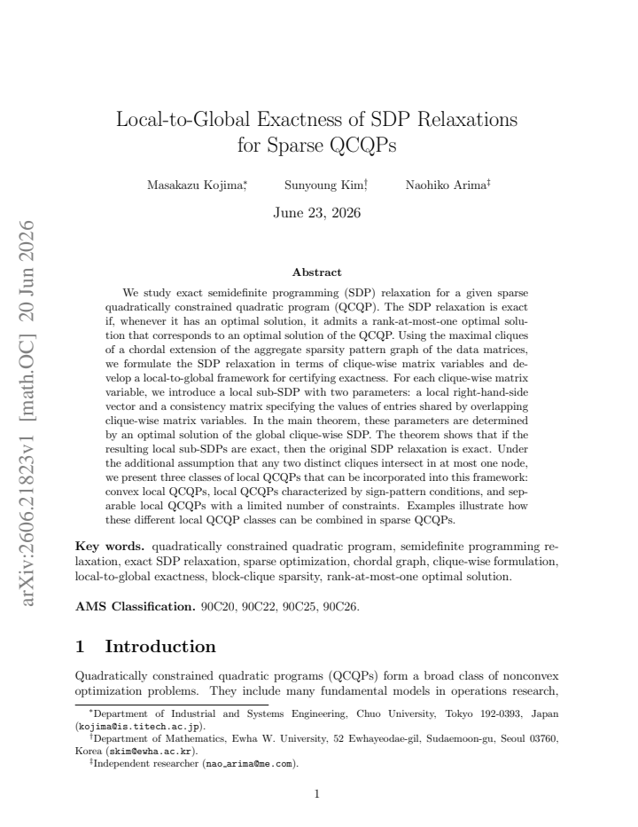 First page