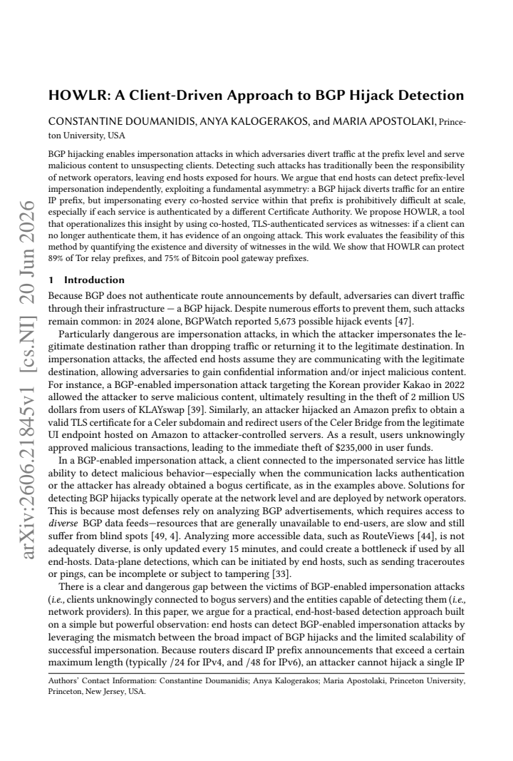 First page