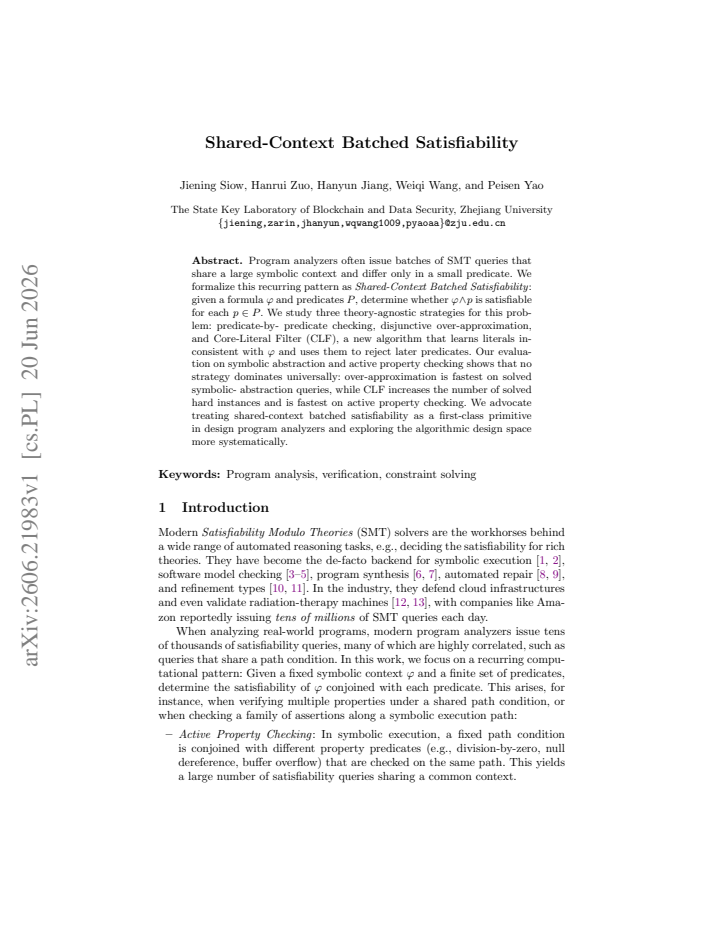 First page