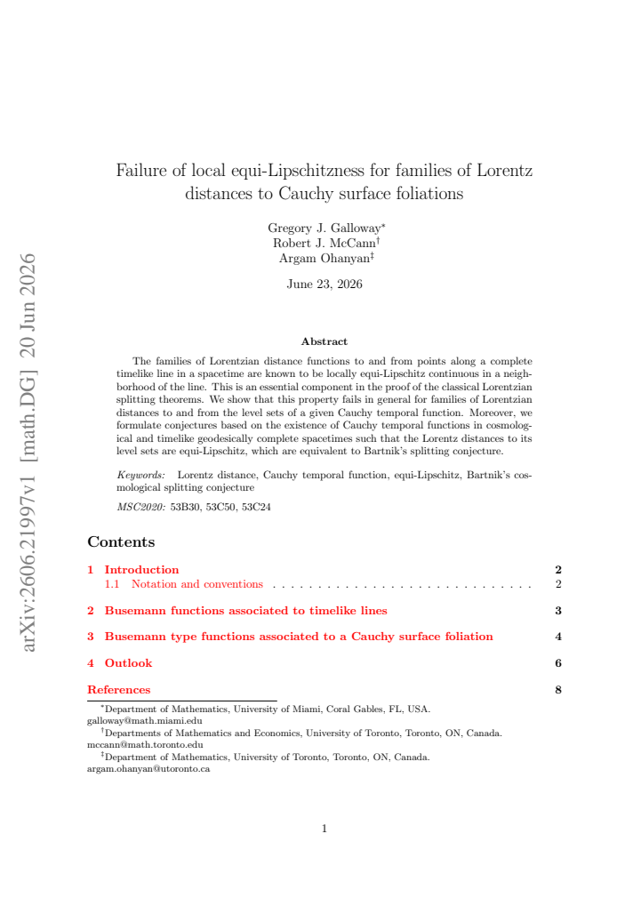 First page
