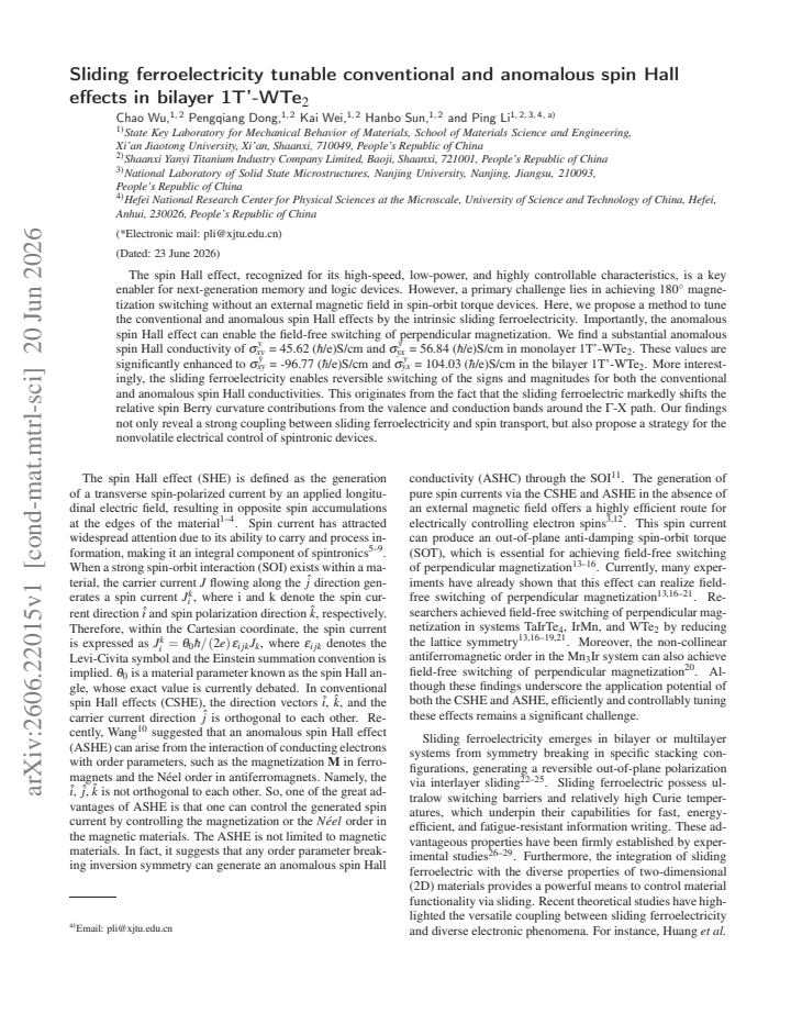 First page