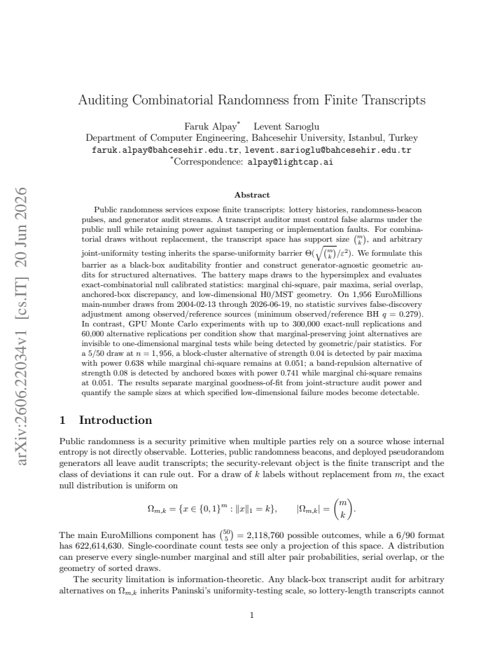 First page