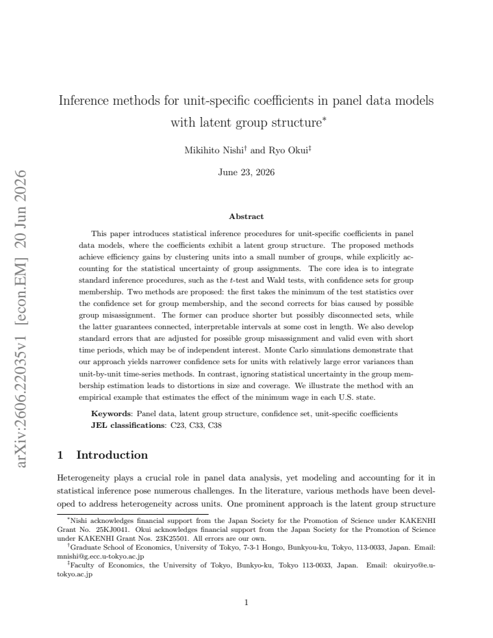 First page