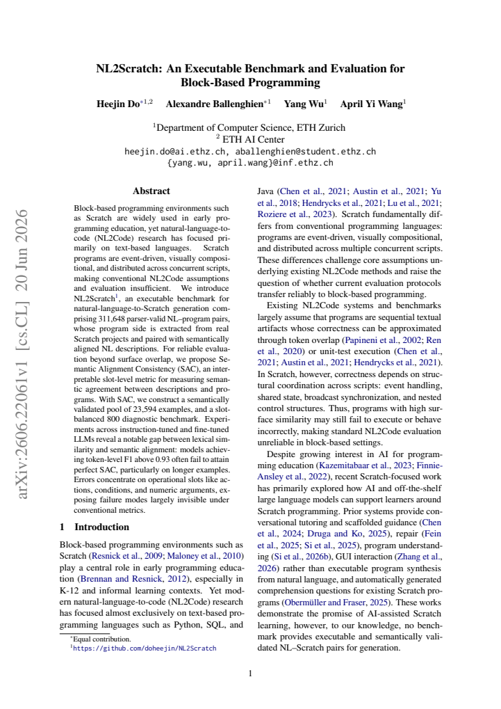 First page