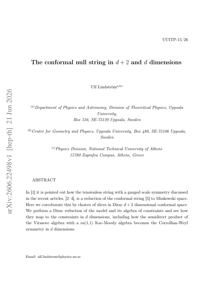 First page