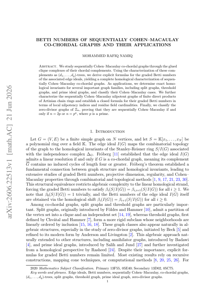 First page