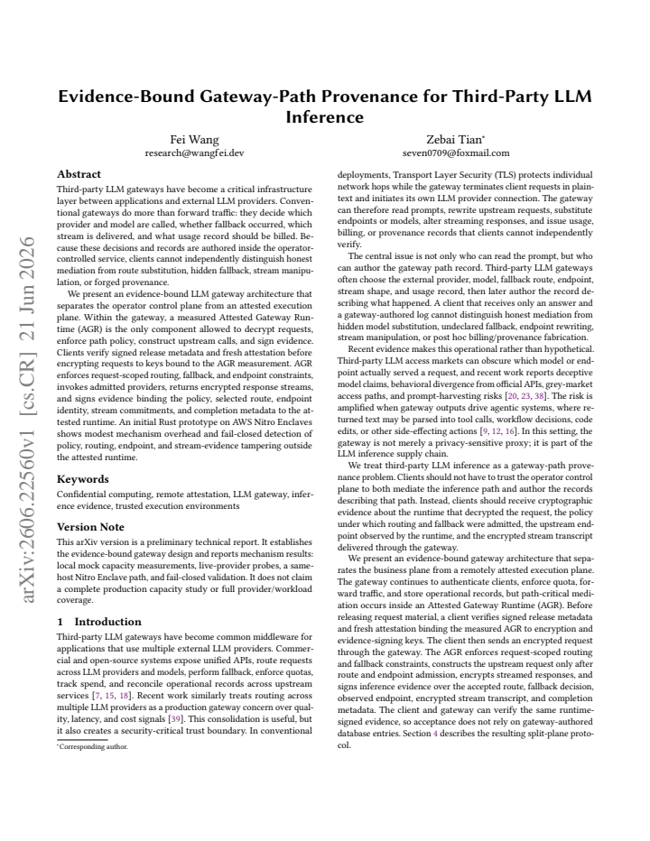 First page