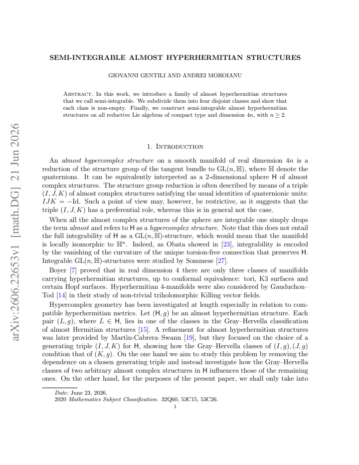 First page