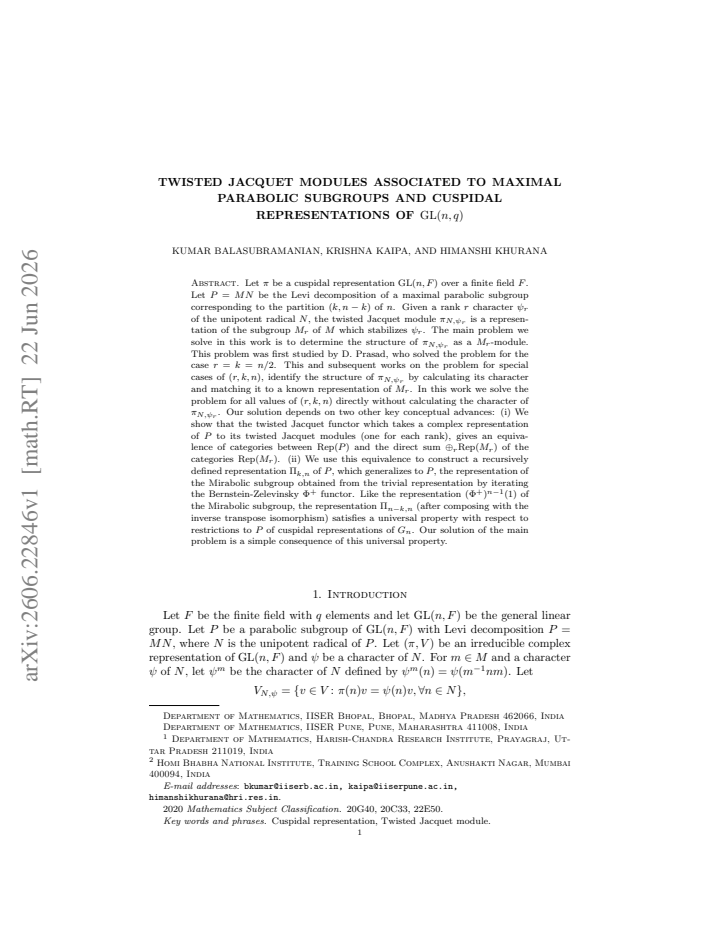 First page