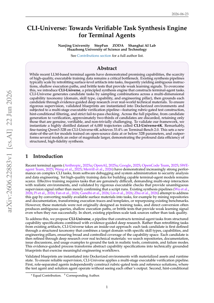 First page