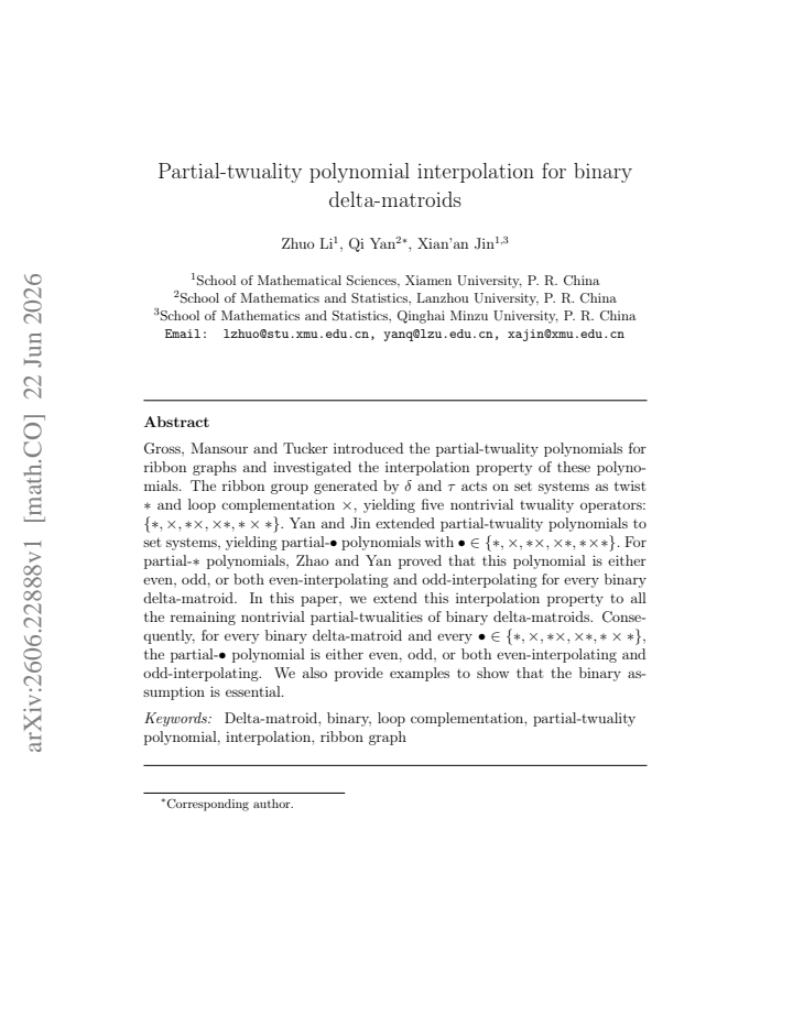 First page