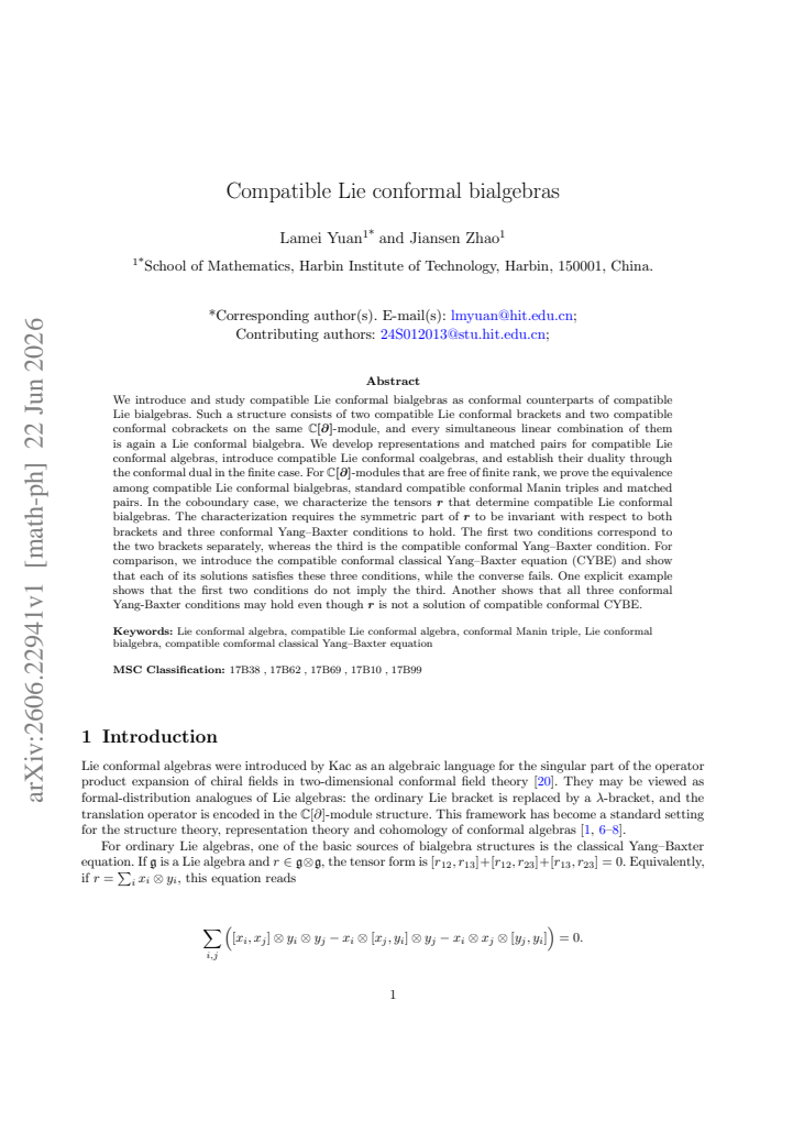 First page
