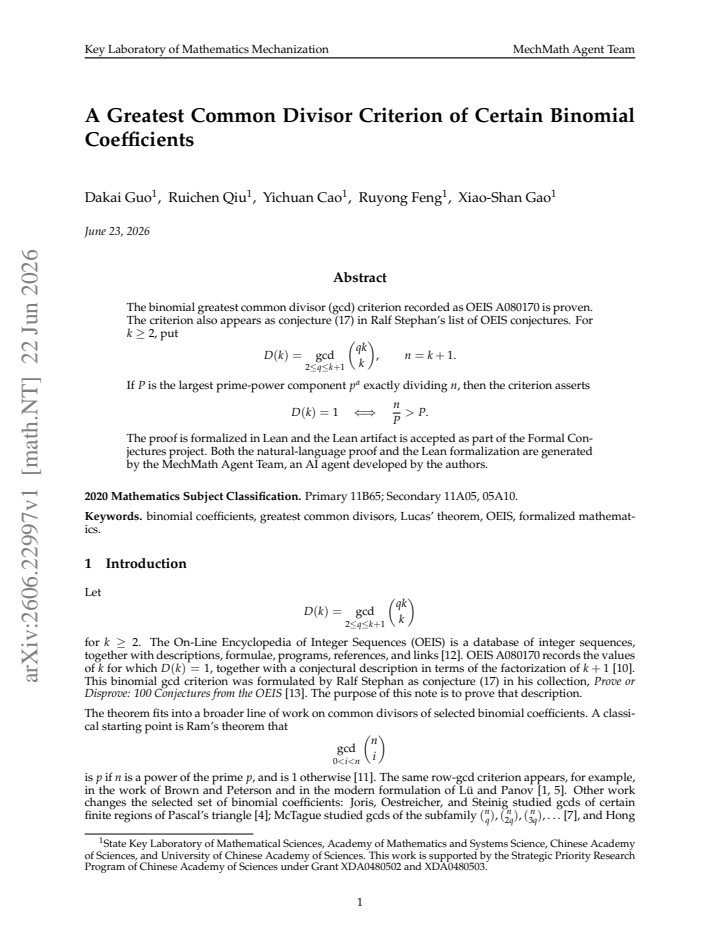 First page