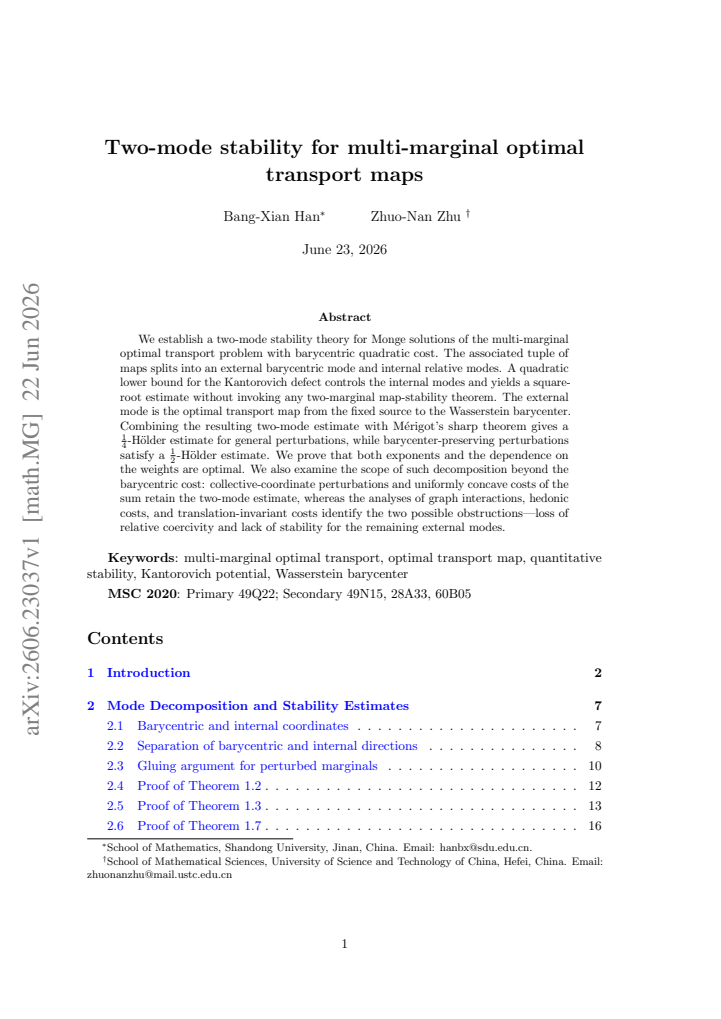 First page