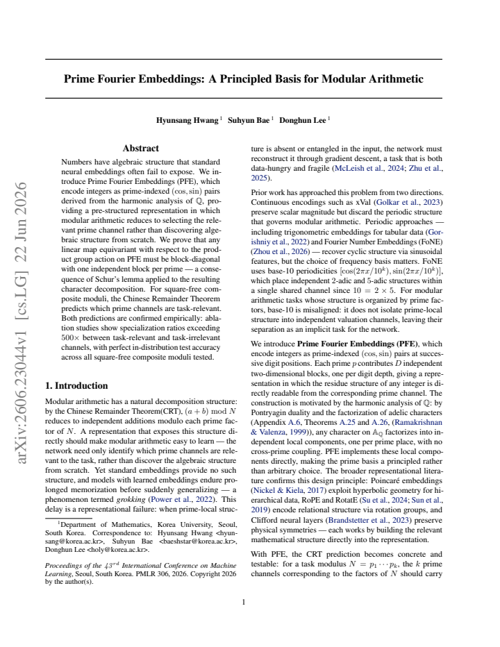 First page