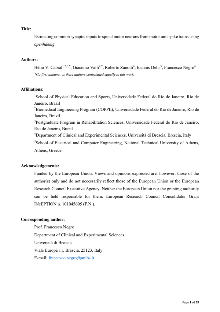 First page