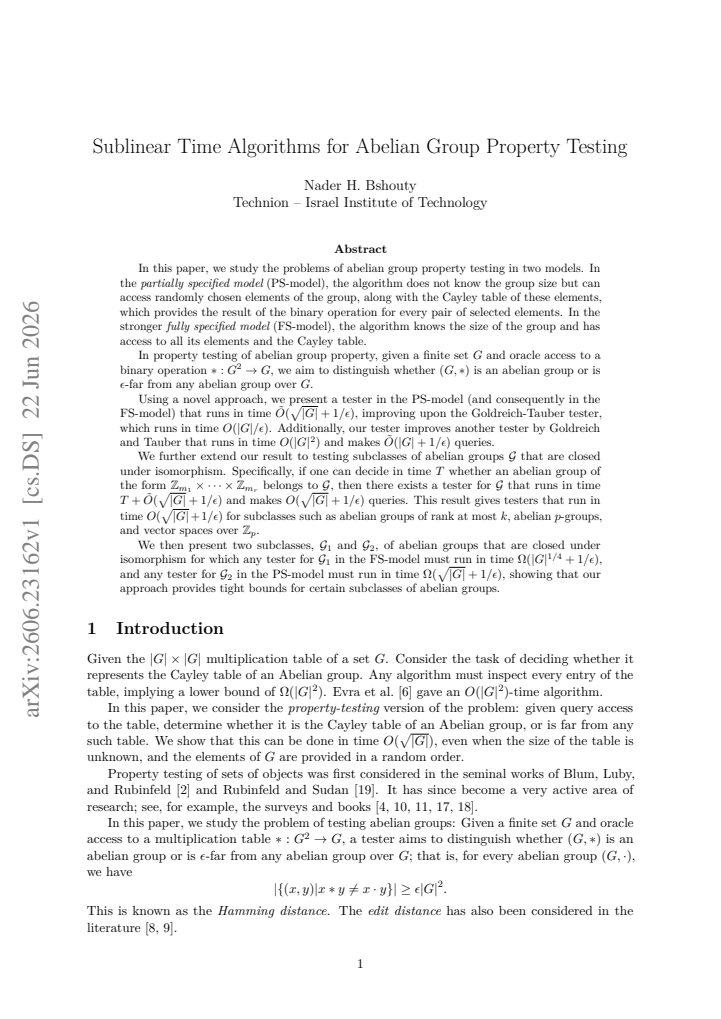 First page
