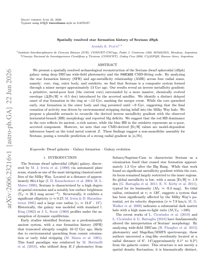 First page