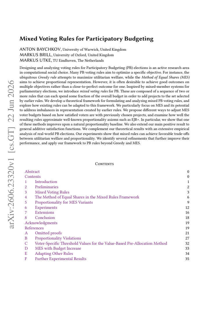 First page