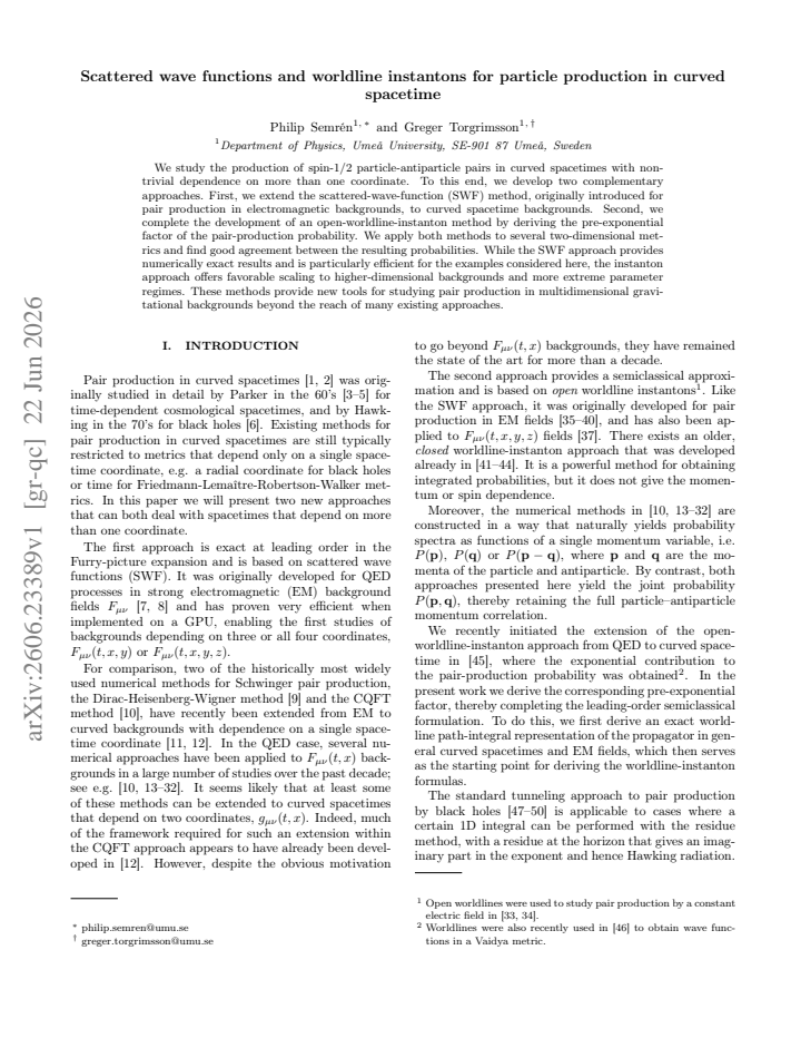 First page