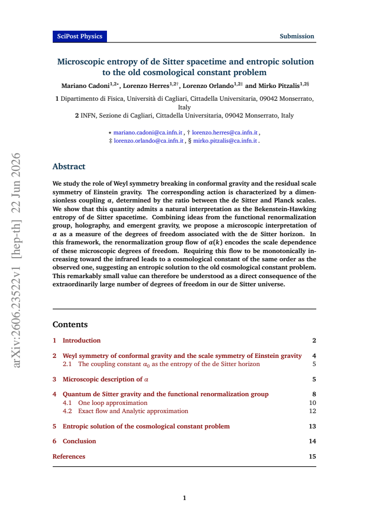 First page