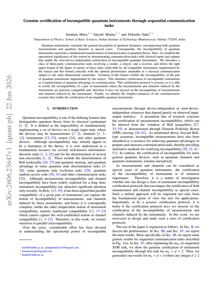 First page