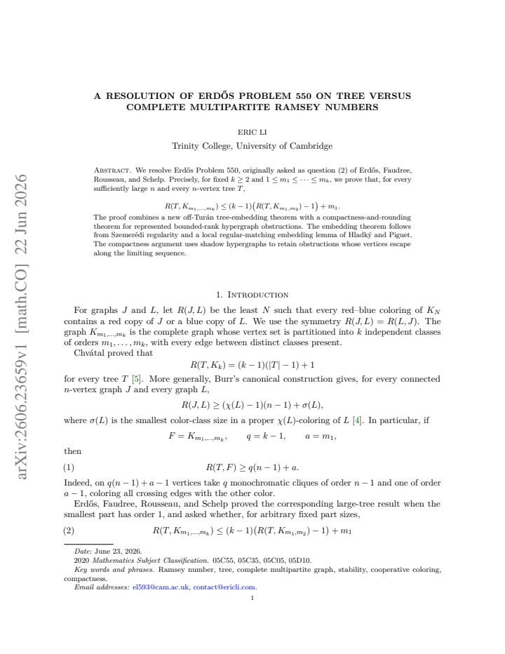 First page