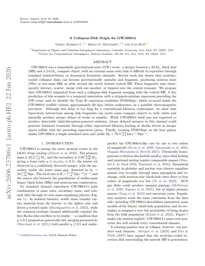 First page