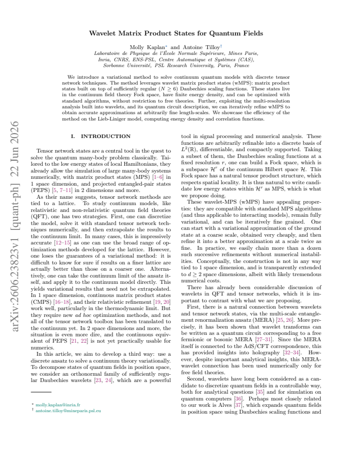 First page