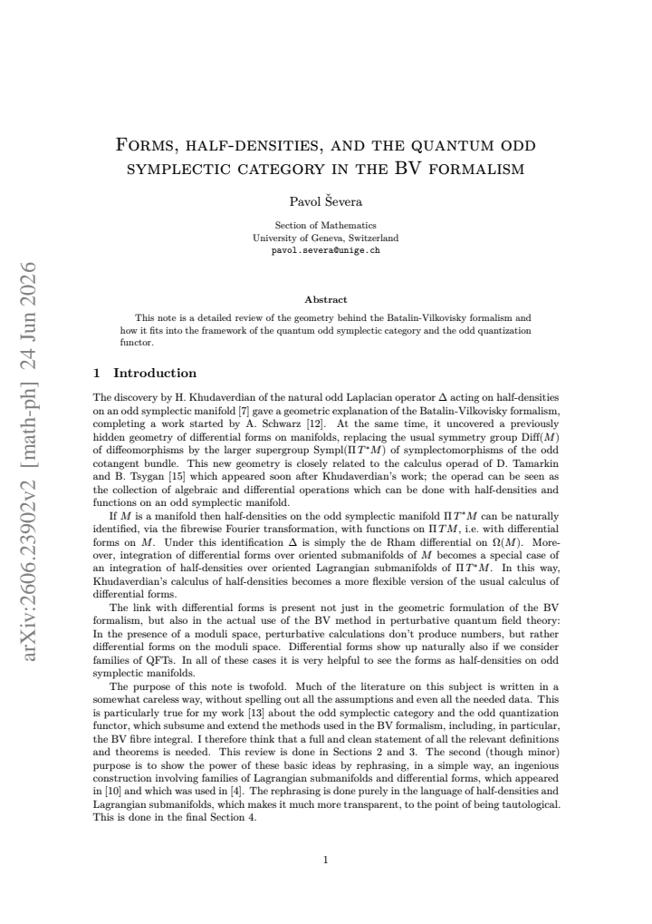 First page