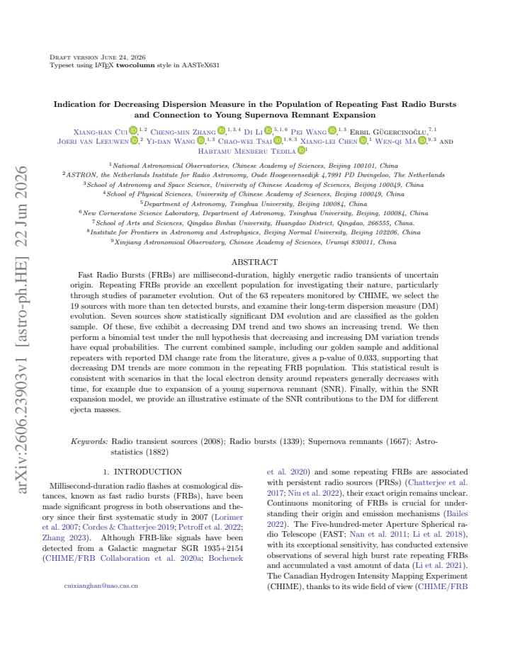 First page