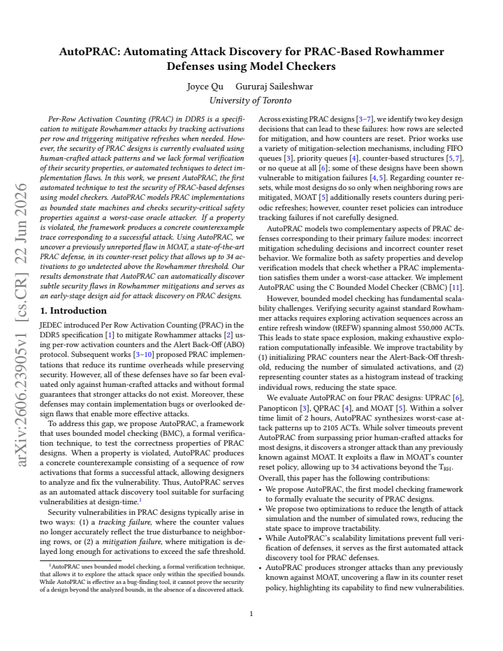 First page