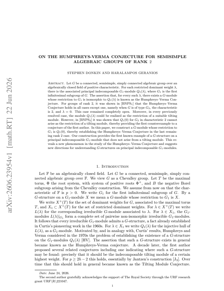 First page