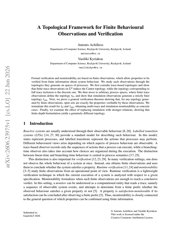 First page