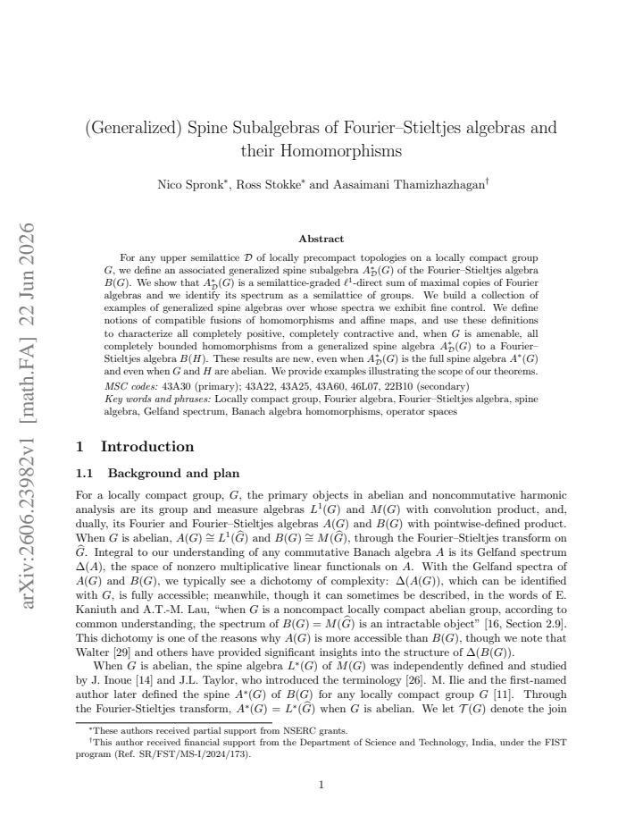 First page