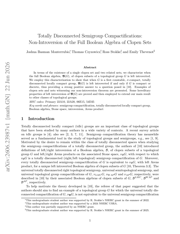 First page