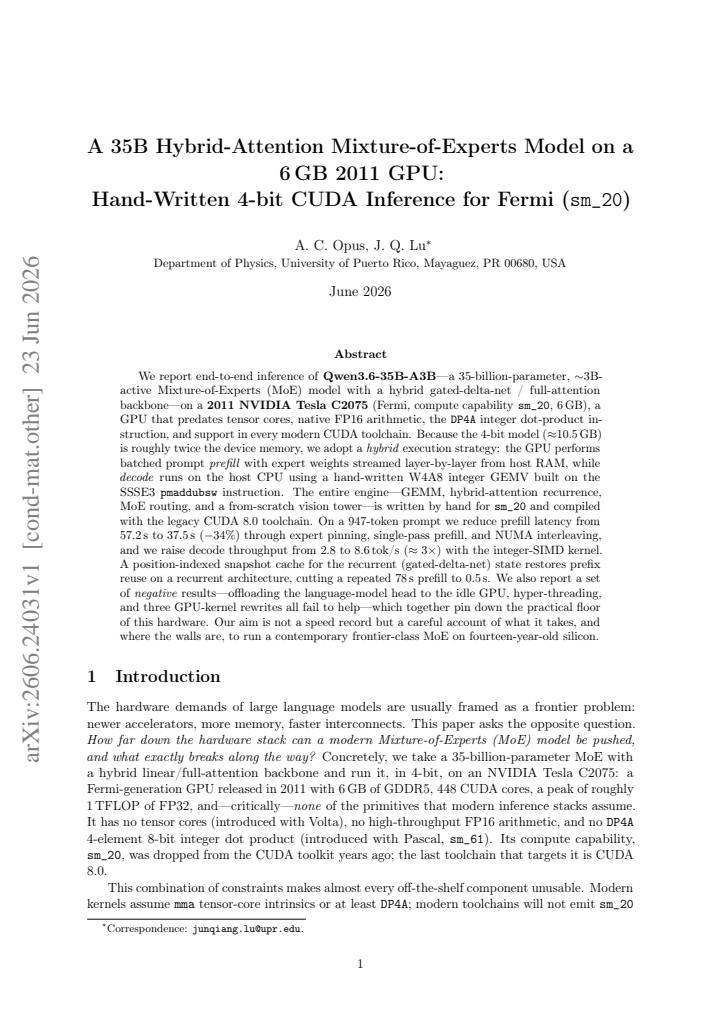 First page
