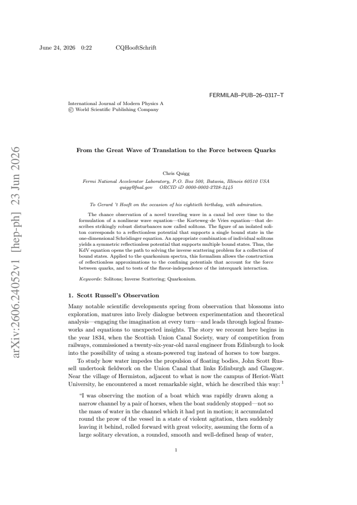 First page