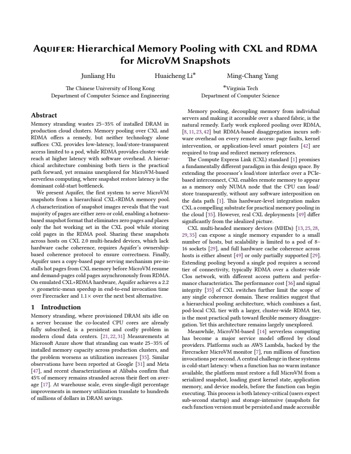 First page