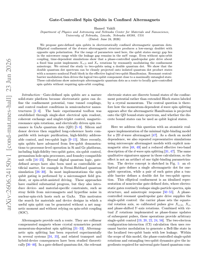 First page