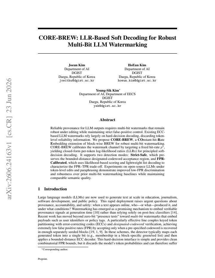 First page