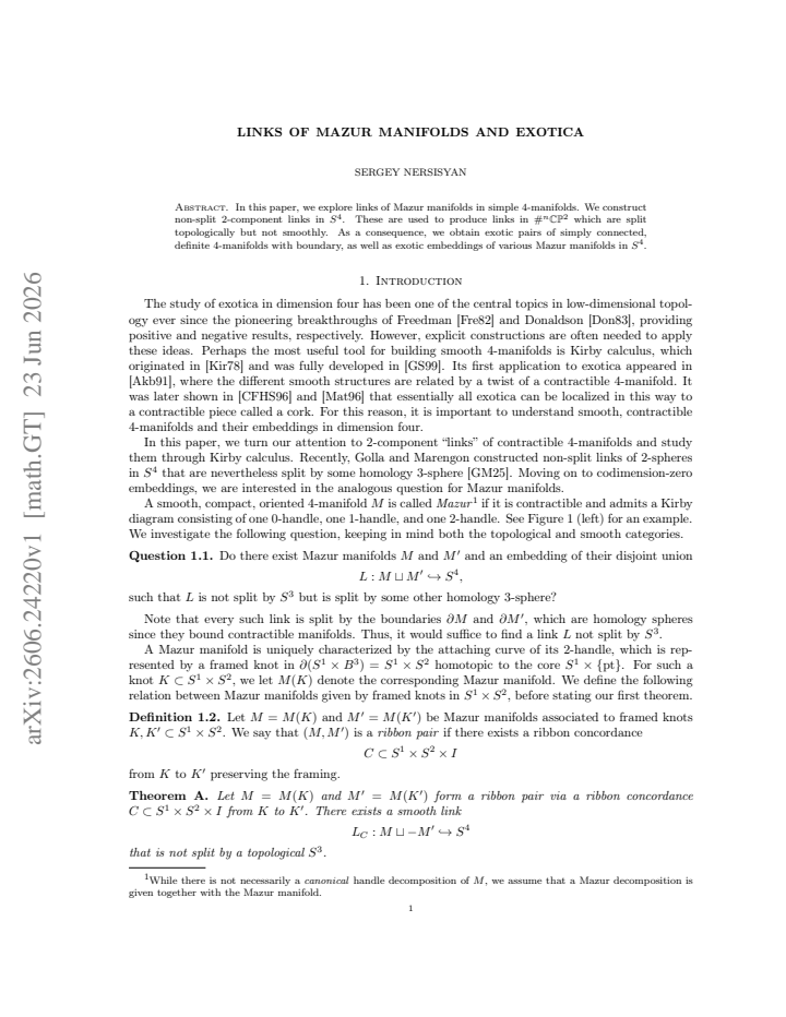 First page