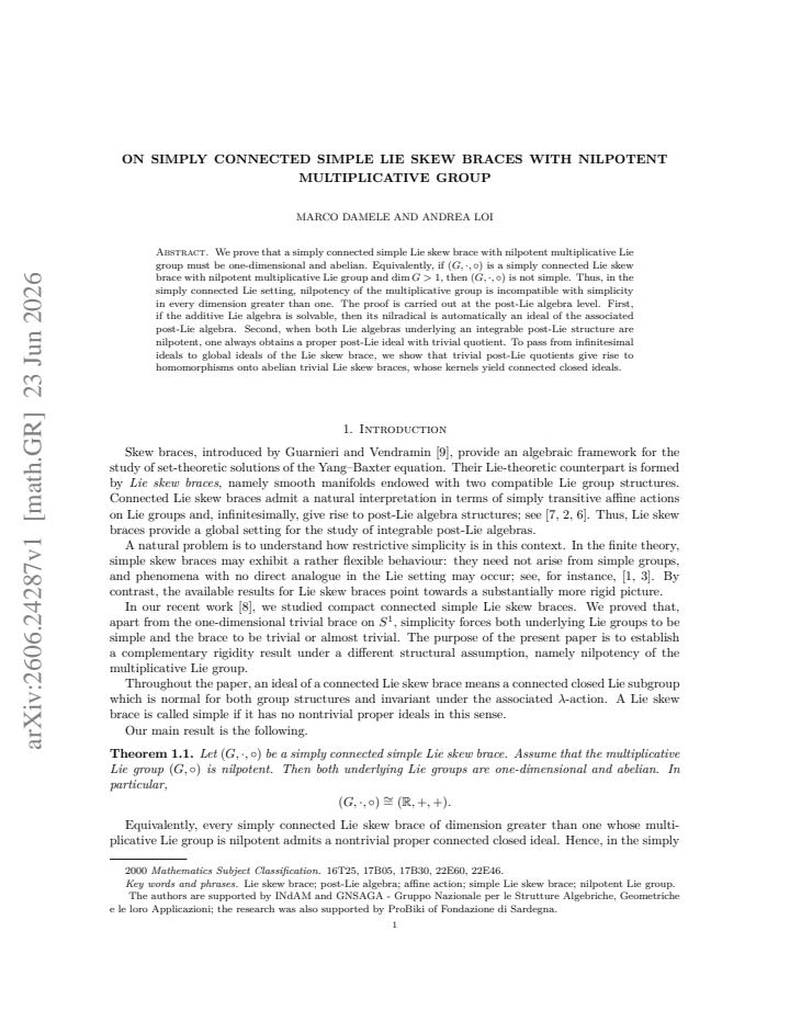 First page