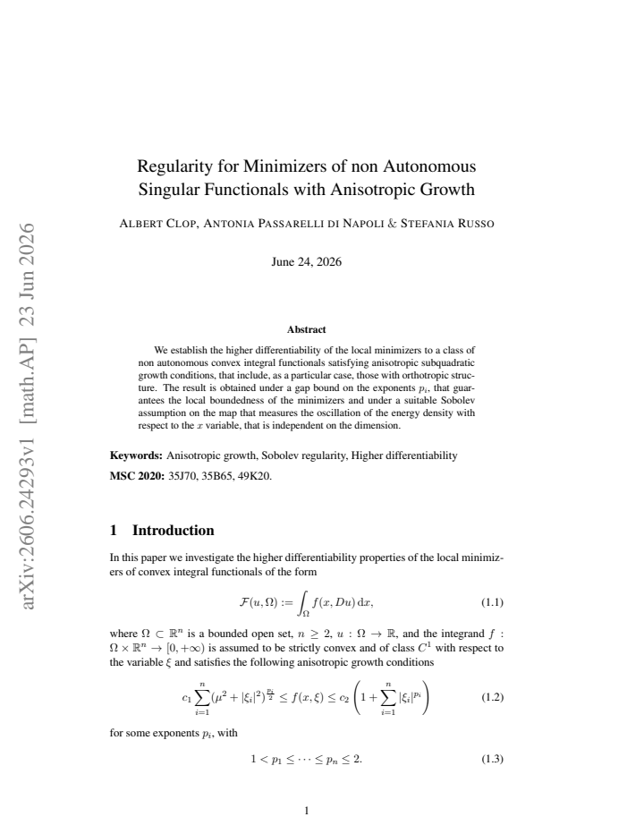 First page