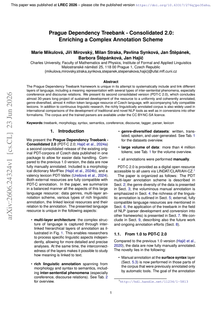 First page