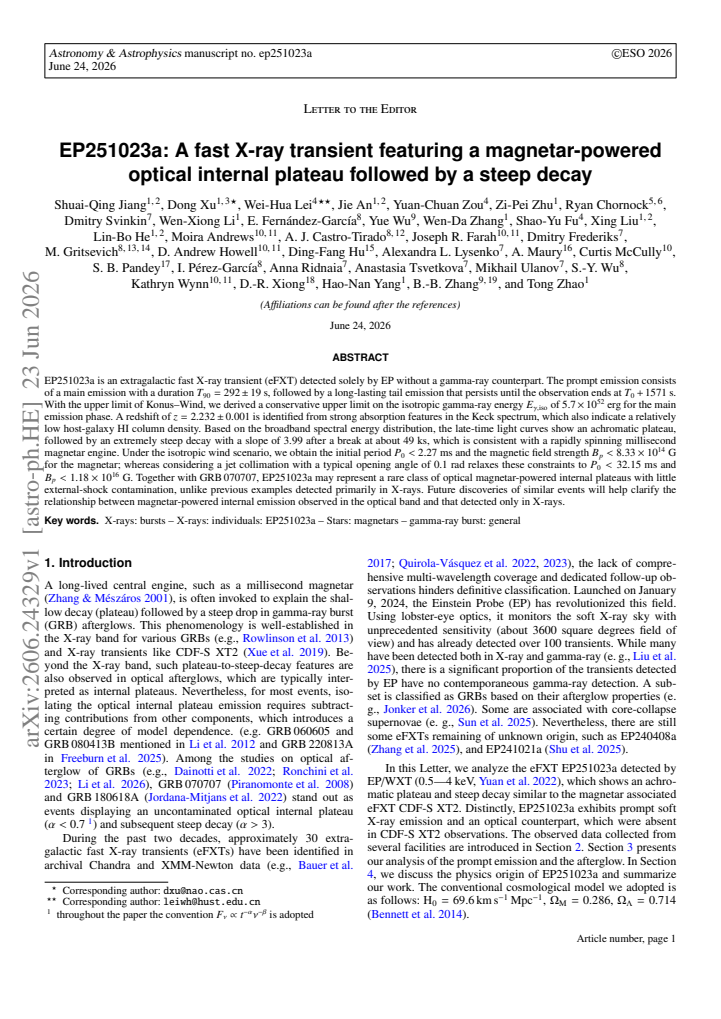 First page