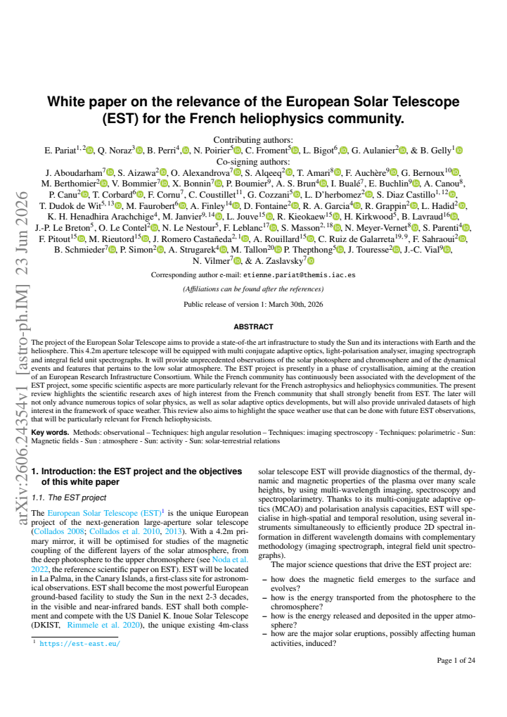 First page