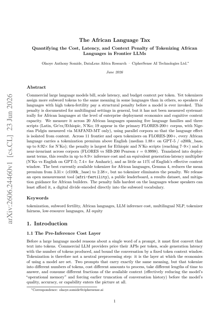 First page