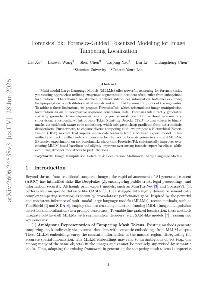 First page