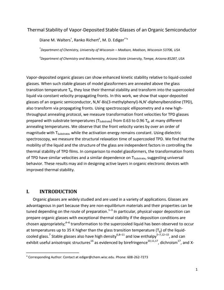 First page
